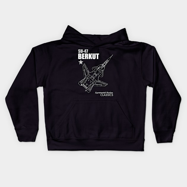 Sukhoi Su-47 Berkut Kids Hoodie by TCP